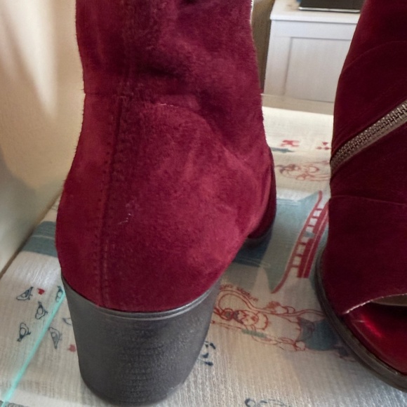Ankle booties, ope toe with zipper - Picture 2 of 8